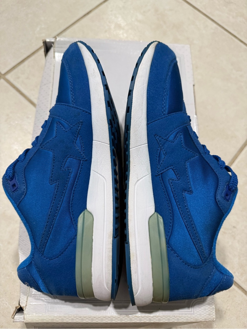 A BATHING APE BAPE COLOR TRACK STA LT Navy Blue US9 Sneaker - Picture 4 of 8